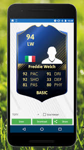 Choose among 36 different types of cards, and add any name, stats and photo you like! Fut Card Creator 21 For Android Apk Download