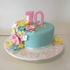 For your birthday, i wish that for every extra candle on your cake, you are given an extra reason. Floral 70th Birthday Cake Three Sweeties