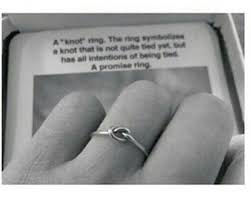 A Knot Ring The Ring Symbolizes A Knot That Is Not Quite Tied Yet But Has All Intentions Of Being Tied A Promise Ri Knot Ring Promise Promise Rings Rings