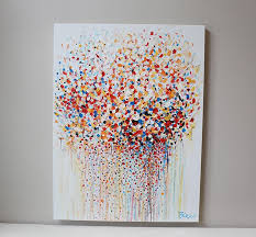 Art Contemporain Peinture 30 X 40 Pouces Multi Couleur Etsy Abstract Art Diy Paint Splatter Art Amazing Art Painting