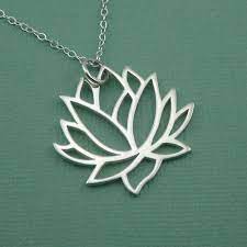 Large Lotus Necklace For Women Sterling Silver Lotus Flower Etsy In 2021 Lotus Necklace Necklace Etsy Lotus Necklace Silver