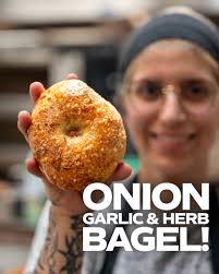 We asked, you answered! Here by popular demand after our bagel poll post is  the Onion Garlic & Herb bagel. We look forward to bringing new flavors to  the Bagel Saturday lineup