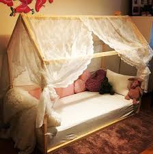 Children Bed Toddler Bed Play Tent Baby Bed Wooden Bed House Bed Nursery Crib Teepee Bed Montessori Furniture Baby Room Christmas Gift Slats In 2020 Teepee Bed Toddler Bed Baby Bed