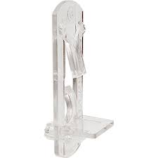 Prime Line 1 4 In Plastic Clear Locking Shelf Pegs 6 Pack Shelf Supports Plastic Shelves Shelves