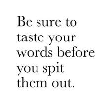 Think Before You Speak