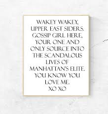 Gossip Girl Quote You Know You Love Me Xoxo Gossip Etsy In 2020 Gossip Girl Quotes Gossip Girl Decor Gossip Girl