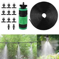 Garden taps in the uk have a how to connect a spray jet. Garden Patio Water Mister Air Misting Cooling Micro Irrigation System Sprinkler Ebay
