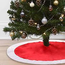 It means that you can use and modify it for your personal and commercial projects. Cotill Christmas Tree Skirt Decorations 48 Inch Red And White Large Traditional Velvet Tree Ornaments Decoration For Merry Christmas Amazon Co Uk Kitchen Home