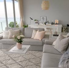 Simple Neutral Color Living Room In 2020 Living Room Dining Room Combo Living Room Decor Apartment Living Dining Room