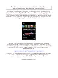 Pdf The Skin Functional Morphology Of The Integumentary System In Fishes