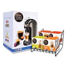 Nescafé dolce gusto coffee machine genio 2 espresso cappuccino latte pod capsule. Nescafe Dolce Gusto Esperta 2 With Four Gusto Coffees And Rack Bundle Black Gray J P Supply Inc