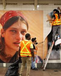 For the first time in decades, every advertisement inside Grand Central  Terminal has been replaced with art. Brandon Stanton, the creator of  @humansofny, has filled the station's walls, screens, and corridors with