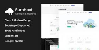 Surehost Responsive Hosting Site Template By Themeix Surehostis A Modern Responsive Business Html Template For Any Template Site Site Hosting Wellness Design