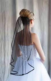 Simple Black Veil 3 Black Wedding Veil Black Wedding Black Bridal Veil
