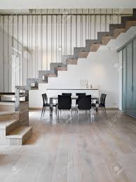 It makes the room feel more personal and stylish. Interior View Of A Modern Dining Room With Dining Table And Iron Stock Photo Picture And Royalty Free Image Image 60313489