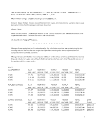 WASTE MANAGEMENT RATE MONTHLY YEARLY YEARLY TOTAL PER UNIT REFUSE COST  REFUSE COST RECYCLE COST COST YEAR 1 $9.75 $8,775.00 $