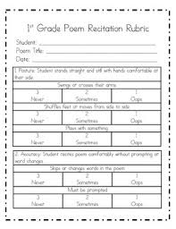 This provided students with an opportunity to exhibit their talent through their. Monthly Poem Recitation For 1st Grade By Sparking A Love For Learning