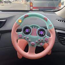 Kids Steering Wheel Driving Toy In 2021 Toy Cars For Kids Steering Wheel Girly Car