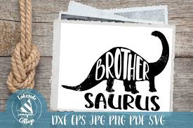 Baby clothing little sister/little brother and big sister/big brother 2pc set. Brothersaurus Svg Dinosaur Baby Brother Svg 179573 Svgs Design Bundles