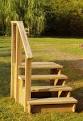 Wooden steps for mobile home