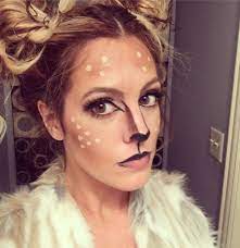 Pretty Deer Makeup Diy Deer Costume And Makeup Deer Halloween Makeup Deer Halloween Costumes Deer Makeup