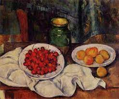 Stillleben von cezanne auf verschiedenen größen wandteppiche gedruckt. Paul Cezanne Stillleben Mit Kirschen Und Pfirsichen 1883 1887 Ol Auf Leinwand 50 60 Cm Washington D C National Gal Paul Cezanne Olmalerei Stillleben