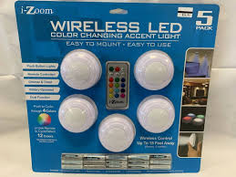 I Zoom 5 Pack Led Accent Lights Color Changing Lights With Remote Wireless Puck Lights Battery