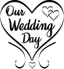 Wedding clipart black and white. Bride And Groom Scroll Wedding Clip Art Stock Illustration Illustration Of Wedding Marriage 153303116