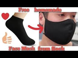 Make sure you never touch the part of the covering that goes over your nose and mouth, and when you're. Face Masks From Sock Washable Reusable Stay Home Stay Safe Youtube Face Mask From Sock Mask From Sock Sock Face Mask
