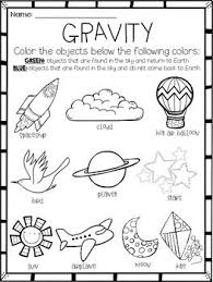 Gravity Activity Or Assessment Freebie For Little Scientists Gravity Activities Gravity Science Kindergarten Science