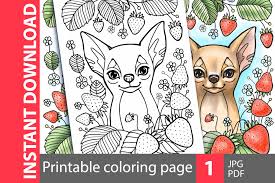 Home / animals / chihuahua. Chihuahua Cute Dog Coloring Page 567292 Coloring Pages Design Bundles