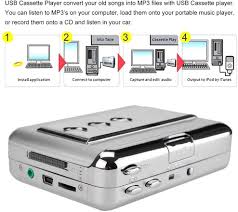 Use a cassette player and a computer. Gkd Usb Cassette Tape To Mp3 Capture Converter Cassette Player Walkman Record Turntable Auto Reverse Audio Music Player Personal Cassette Players Electronics Photo El Alm Se