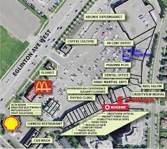 Roseborough Centre Shopping Plan Mississauga Ontario City Ontario
