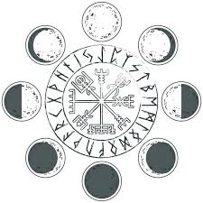 Mond Runen Mondzyklus Mit Galdrabok Der Wikingerkompass Symbol Der Viking Tattoos Viking Tattoo Symbol Rune Tattoo