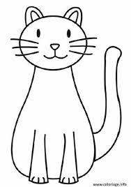 Voir plus d'idées sur le thème dessin chat, dessin, illustration de chat. Coloriage Chat Facile 142 Dessin A Imprimer Dessin Chat Facile Coloriage Chat Chat Facile