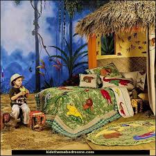 Jungle Rainforest Theme Bedroom Decorating Ideas And Jungle Theme Decor Jungle Bedroom Theme Safari Bedroom Kids Jungle Room