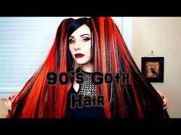 Black gothic hair hair clips for women. 90s Goth Diy Hair Extensions Youtube