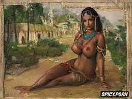 Image of village square, voluptuous hourglass figure naked indian woman -  spicy.porn