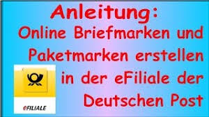 Mit den netten kunden von deutsche post und dhl? Anleitung Briefmarken Paketmarken Online Erstellen Deutsche Post Shop Efiliale Internetmarke Youtube