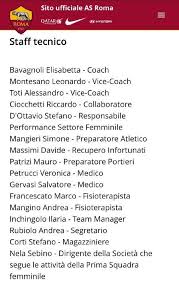 Il canale ufficiale youtube dell'as roma è il mondo dell'intrattenimento e del lifestyle per i tifosi giallorossi di tutto il mondo. Femminile New Entry Nello Staff Di Elisabetta Bavagnoli Foto Siamo La Roma
