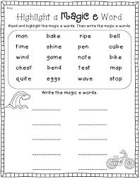Magic E Cvce Word Work No Prep Printables Word Work Printables Magic E Magic E Words