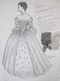 The Sketch Terry Dresbach Outlander Costumes Outlander Wedding Dress Outlander Wedding