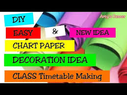 Class Timetable School Timetable Making Chart Paper Decoration Diy Period Timetable