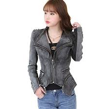 Chouyatou Women S Fashion Studded Perfectly Shaping Faux Leather Biker Jacket Small Black At Ama Denim Women Faux Leather Biker Jacket Fashion Clothes Women