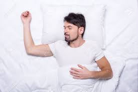 More images for person sleeping in bed » Top View Of Young Man Is Sleeping In The Bed Stock Photo Picture And Royalty Free Image Image 34697581