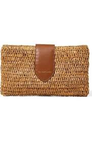 Polo Ralph Lauren Lennox Raffia Leather Clutch Nordstrom Raffia Bag Best Leather Wallet Crochet Bags Purses