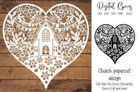 Download Church Paper Cut Design Svg Dxf Eps Files 939539 Paper Cutting Design Bundles