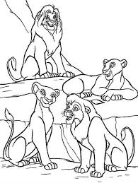 Printable the lion king mufasa, sarabi and simba coloring page. The Lion King Coloring Pages Mufasa Quotes