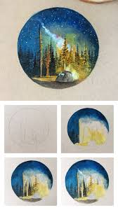 Camping Illustration Tutorial Watercolor Paintings Watercolour Inspiration Art Painting