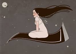 We're an event platform for artists, musicians, performers,. Fliegender Teppich Iris Luckhaus Illustration Design